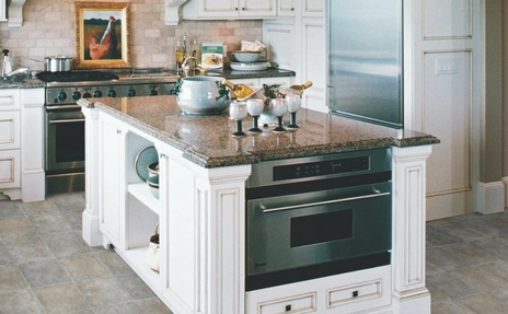 Countertops in a kitchen